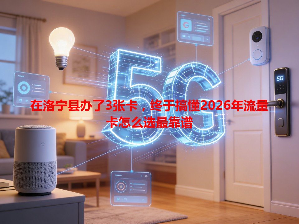 在洛宁县办了3张卡，终于搞懂2026年流量卡怎么选最靠谱