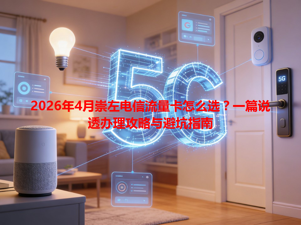 2026年4月崇左电信流量卡怎么选？一篇说透办理攻略与避坑指南