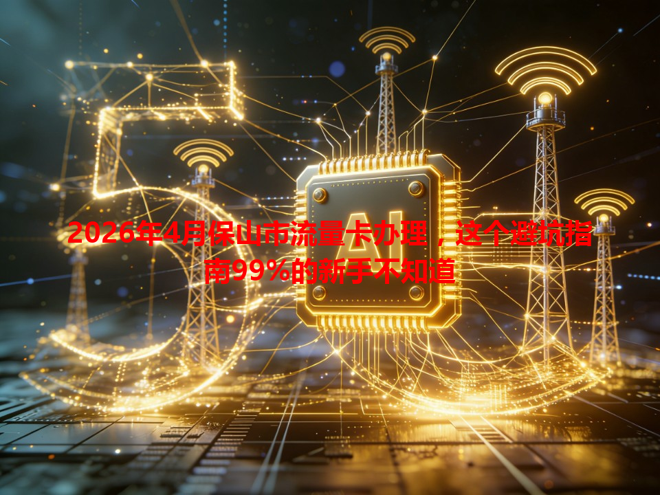 2026年4月保山市流量卡办理，这个避坑指南99%的新手不知道