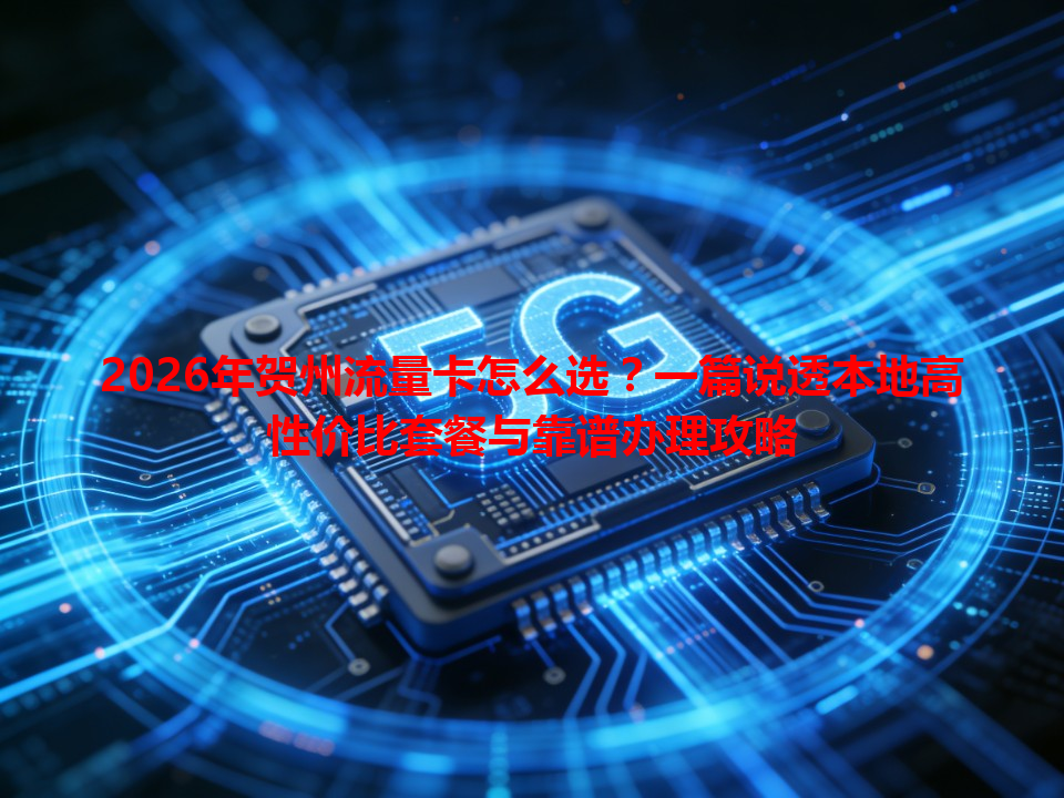 2026年贺州流量卡怎么选？一篇说透本地高性价比套餐与靠谱办理攻略