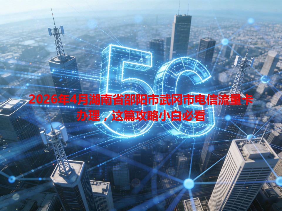 2026年4月湖南省邵阳市武冈市电信流量卡办理，这篇攻略小白必看