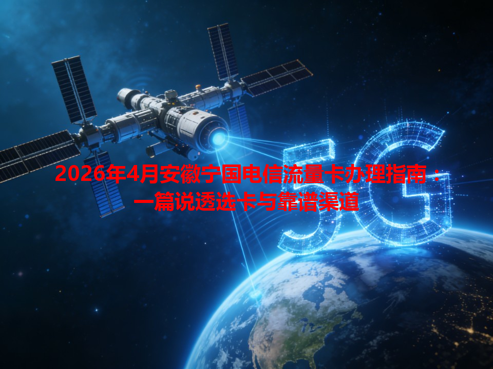 2026年4月安徽宁国电信流量卡办理指南：一篇说透选卡与靠谱渠道