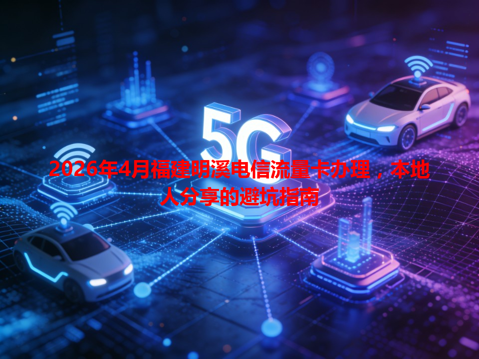 2026年4月福建明溪电信流量卡办理，本地人分享的避坑指南