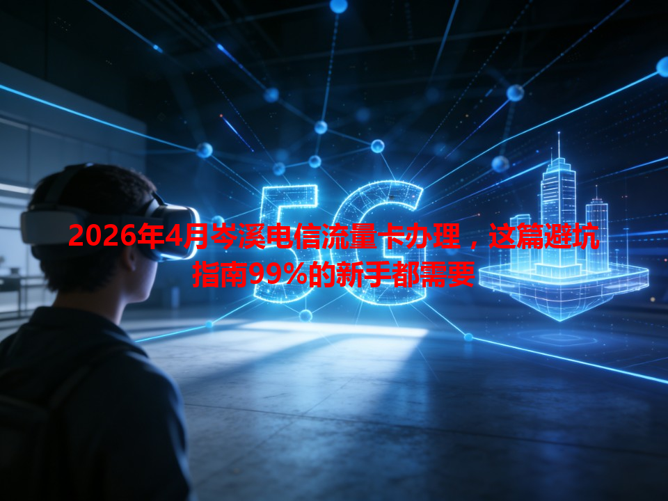 2026年4月岑溪电信流量卡办理，这篇避坑指南99%的新手都需要