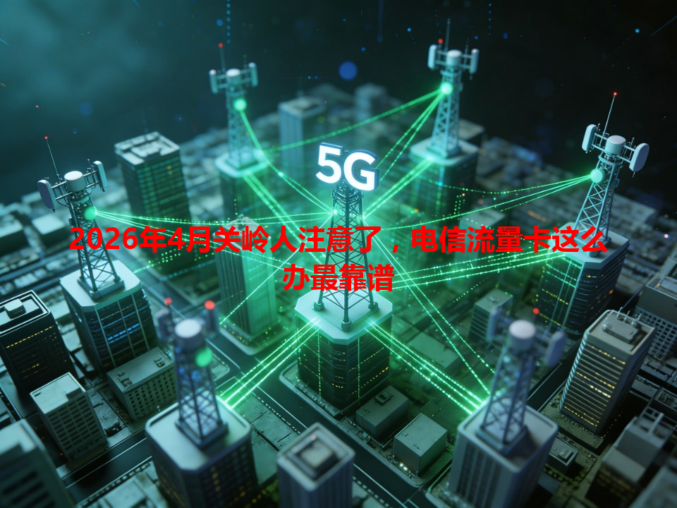 2026年4月关岭人注意了，电信流量卡这么办最靠谱