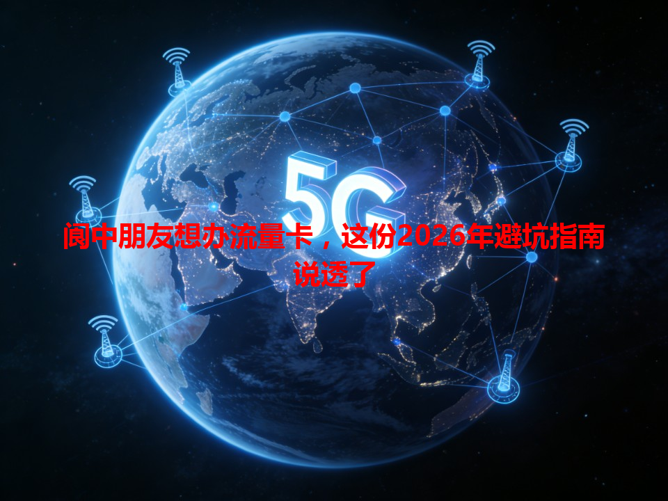 阆中朋友想办流量卡，这份2026年避坑指南说透了