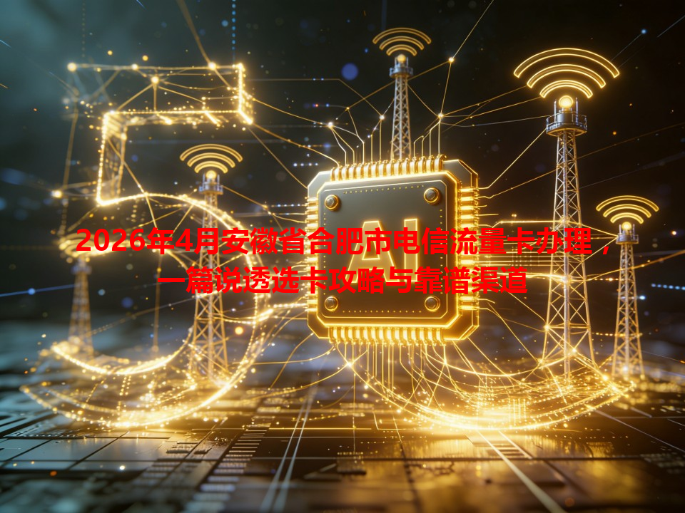 2026年4月安徽省合肥市电信流量卡办理，一篇说透选卡攻略与靠谱渠道