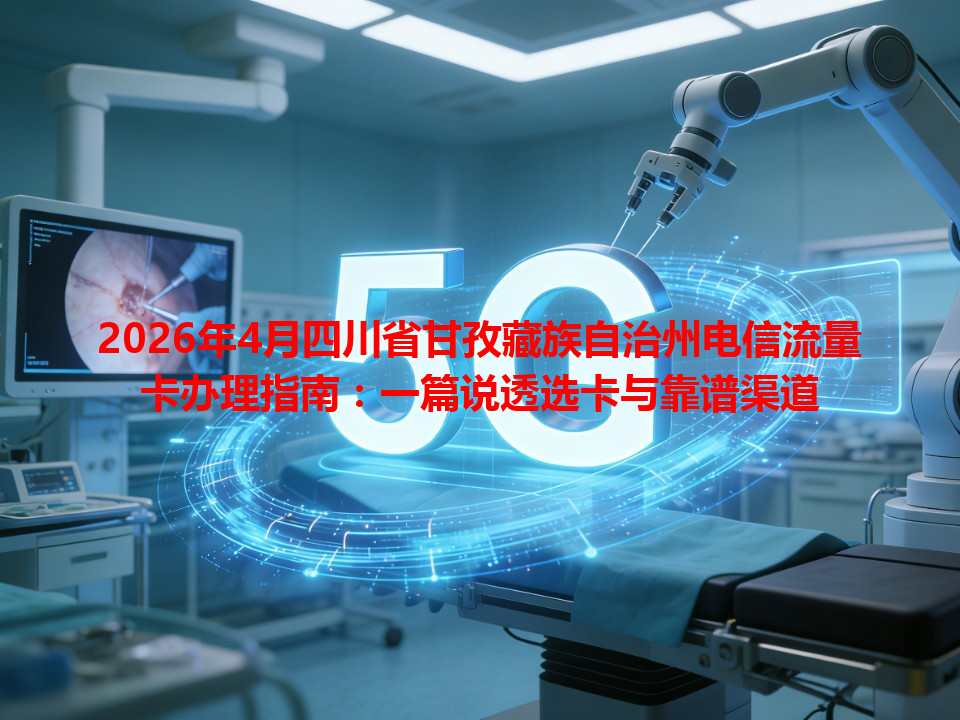 2026年4月四川省甘孜藏族自治州电信流量卡办理指南：一篇说透选卡与靠谱渠道