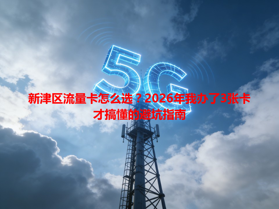 新津区流量卡怎么选？2026年我办了3张卡才搞懂的避坑指南