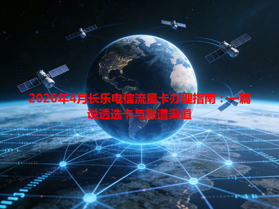 2026年4月长乐电信流量卡办理指南：一篇说透选卡与靠谱渠道
