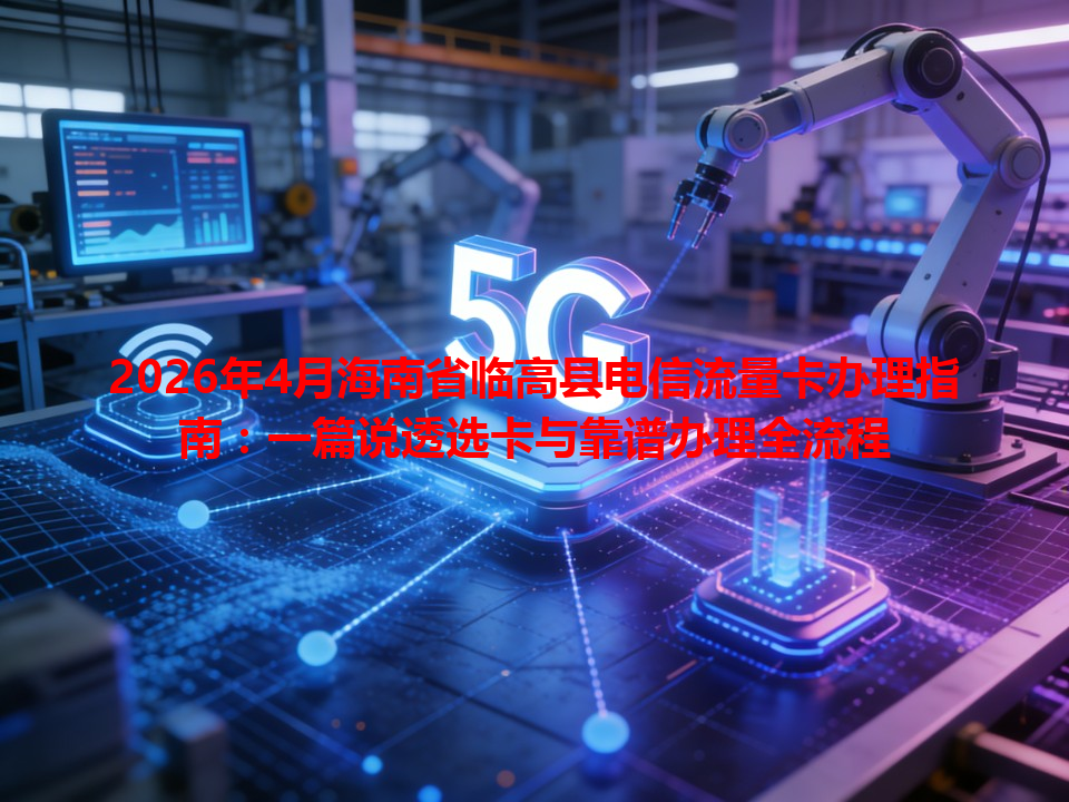 2026年4月海南省临高县电信流量卡办理指南：一篇说透选卡与靠谱办理全流程