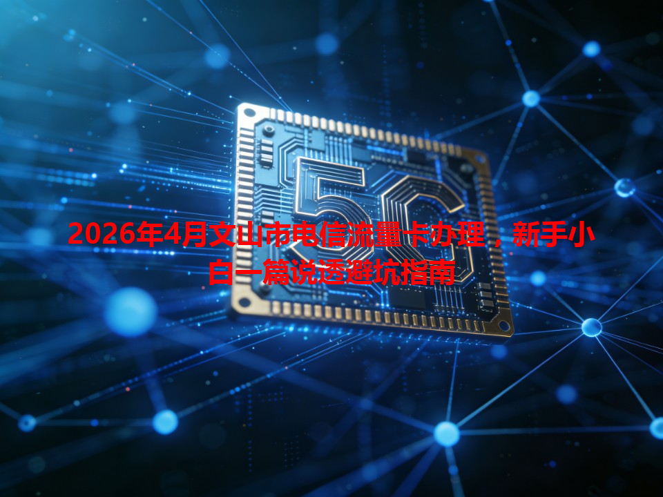 2026年4月文山市电信流量卡办理，新手小白一篇说透避坑指南