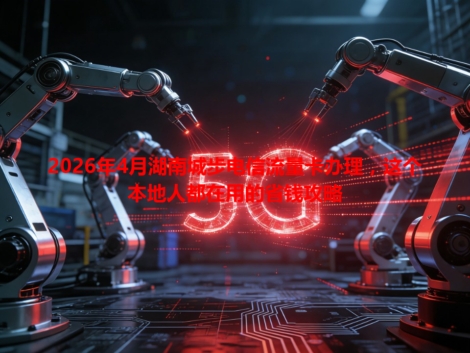 2026年4月湖南城步电信流量卡办理，这个本地人都在用的省钱攻略