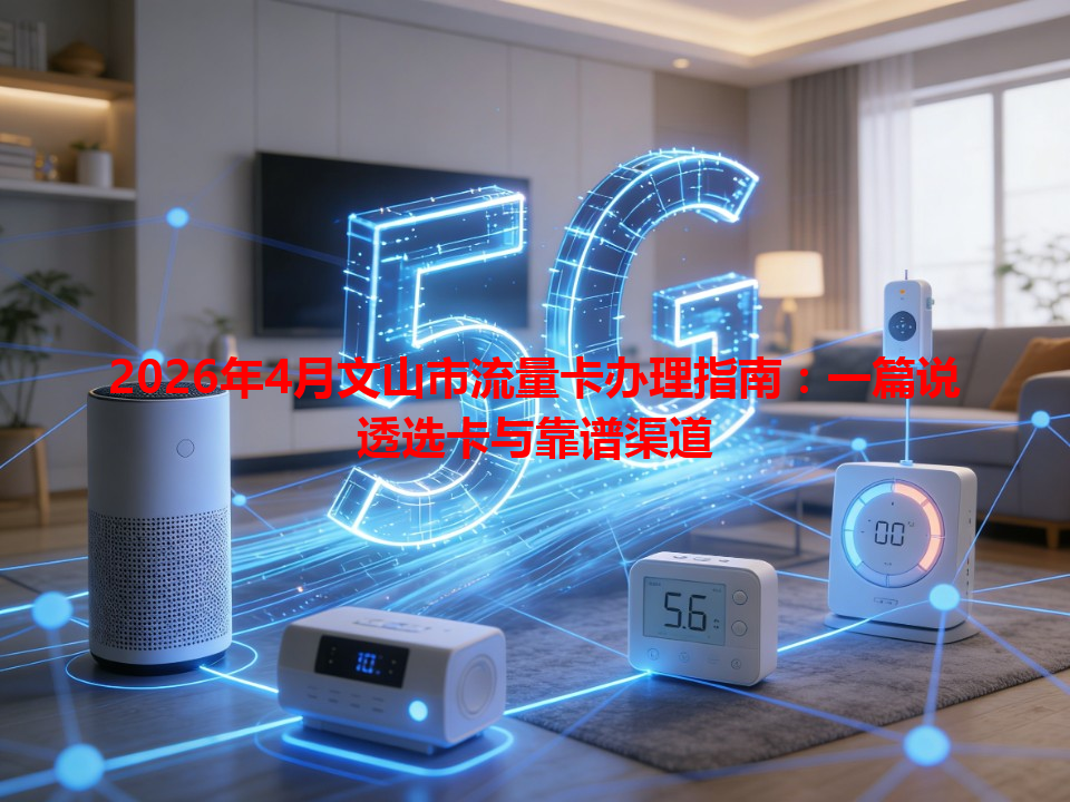 2026年4月文山市流量卡办理指南：一篇说透选卡与靠谱渠道