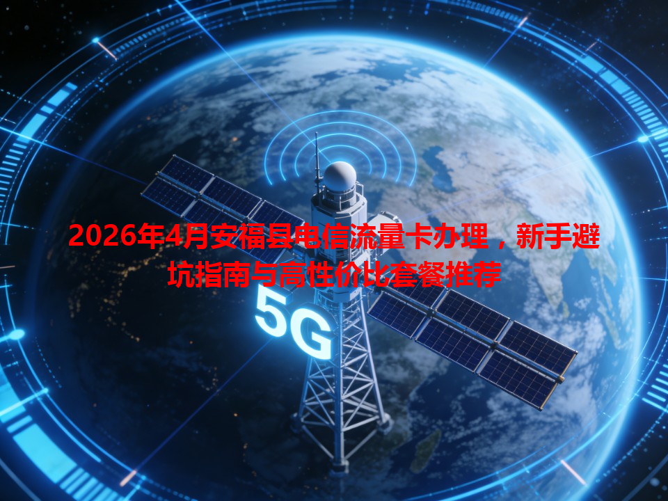 2026年4月安福县电信流量卡办理，新手避坑指南与高性价比套餐推荐