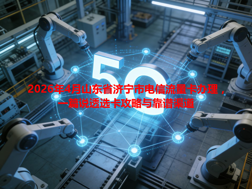 2026年4月山东省济宁市电信流量卡办理，一篇说透选卡攻略与靠谱渠道