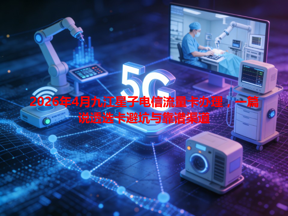2026年4月九江星子电信流量卡办理，一篇说透选卡避坑与靠谱渠道
