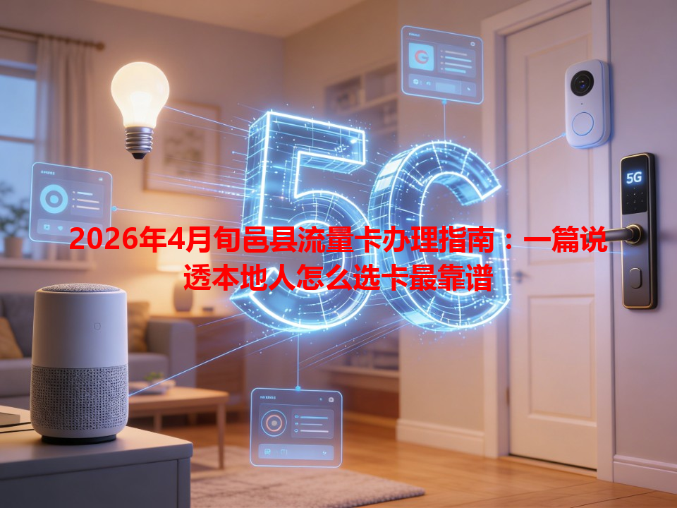 2026年4月旬邑县流量卡办理指南：一篇说透本地人怎么选卡最靠谱