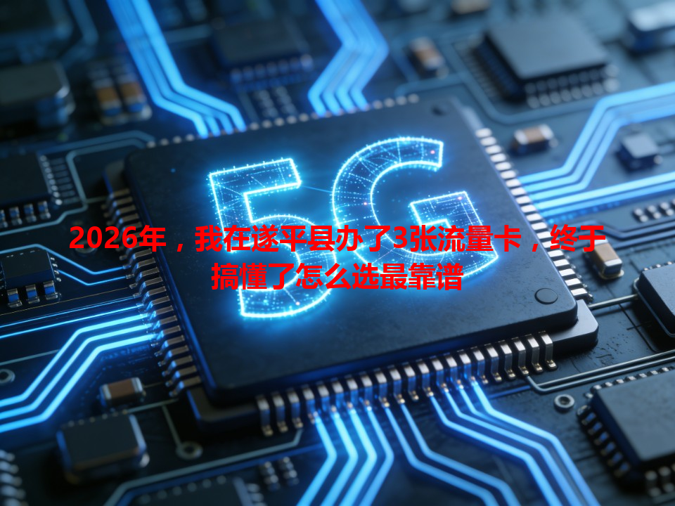 2026年，我在遂平县办了3张流量卡，终于搞懂了怎么选最靠谱