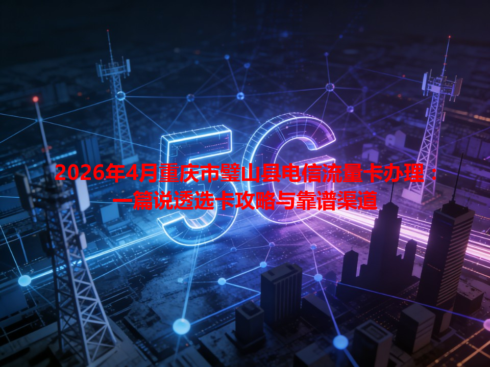 2026年4月重庆市璧山县电信流量卡办理：一篇说透选卡攻略与靠谱渠道