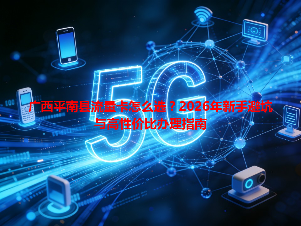 广西平南县流量卡怎么选？2026年新手避坑与高性价比办理指南