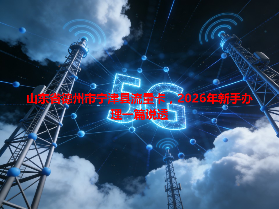 山东省德州市宁津县流量卡，2026年新手办理一篇说透