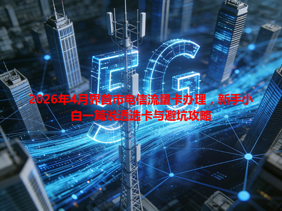 2026年4月界首市电信流量卡办理，新手小白一篇说透选卡与避坑攻略
