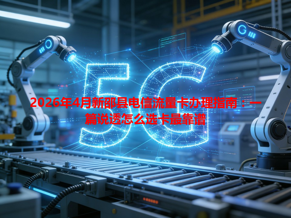 2026年4月新邵县电信流量卡办理指南：一篇说透怎么选卡最靠谱