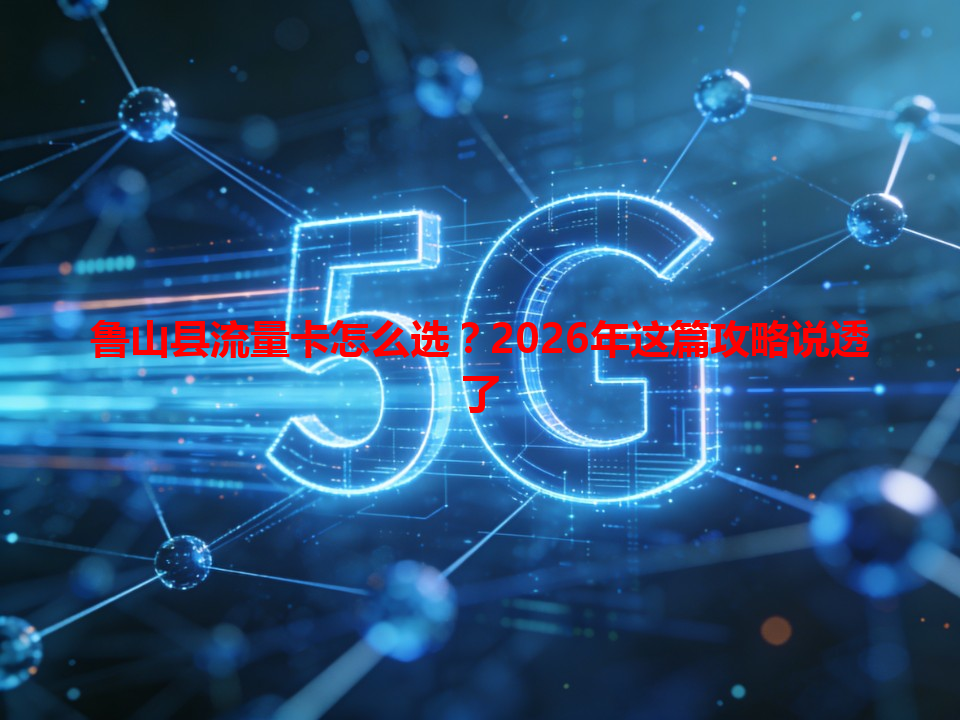 鲁山县流量卡怎么选？2026年这篇攻略说透了
