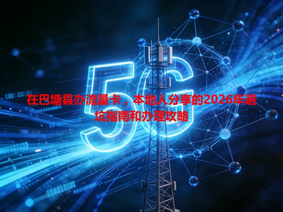 在巴塘县办流量卡，本地人分享的2026年避坑指南和办理攻略