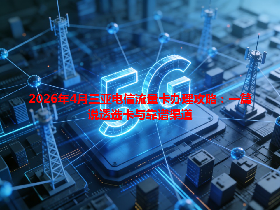 2026年4月三亚电信流量卡办理攻略：一篇说透选卡与靠谱渠道