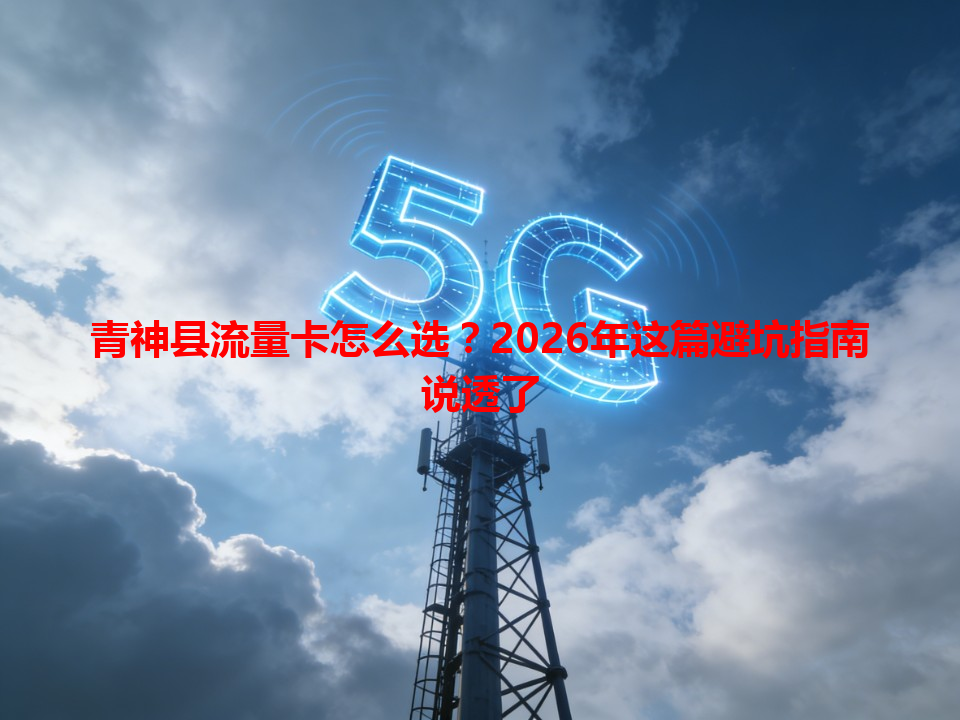 青神县流量卡怎么选？2026年这篇避坑指南说透了