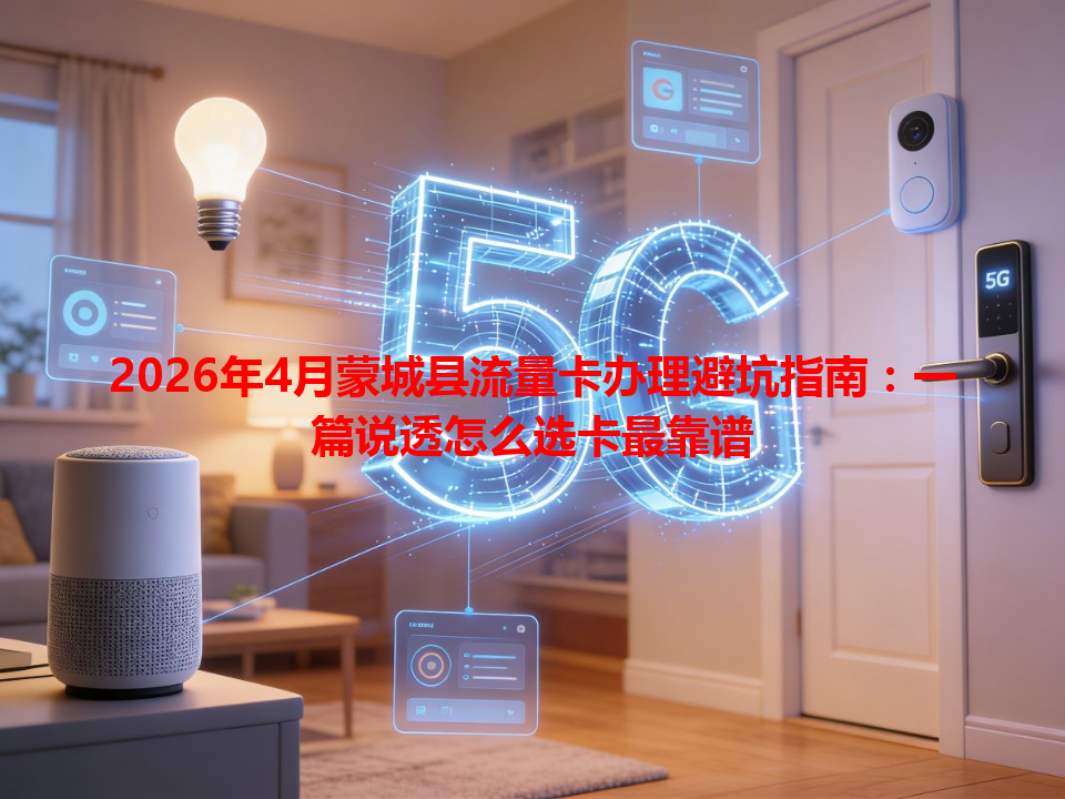 2026年4月蒙城县流量卡办理避坑指南：一篇说透怎么选卡最靠谱