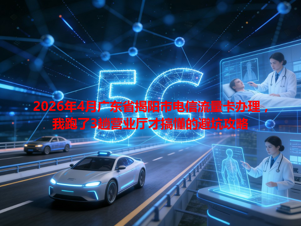2026年4月广东省揭阳市电信流量卡办理，我跑了3趟营业厅才搞懂的避坑攻略