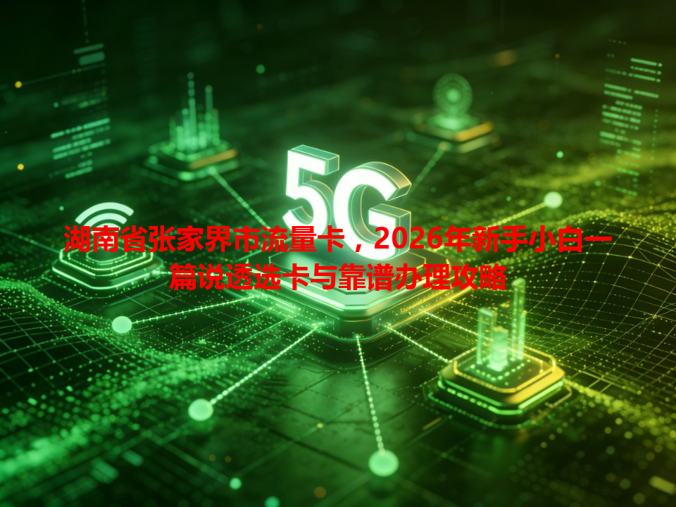 湖南省张家界市流量卡，2026年新手小白一篇说透选卡与靠谱办理攻略