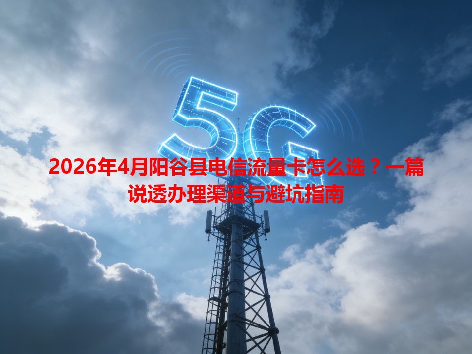 2026年4月阳谷县电信流量卡怎么选？一篇说透办理渠道与避坑指南