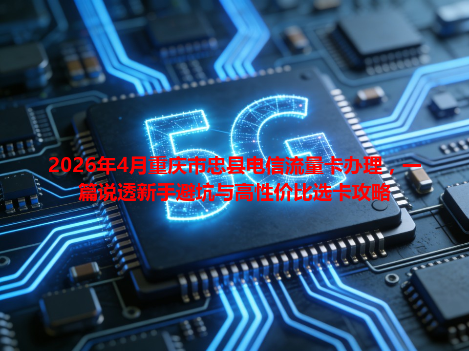 2026年4月重庆市忠县电信流量卡办理，一篇说透新手避坑与高性价比选卡攻略