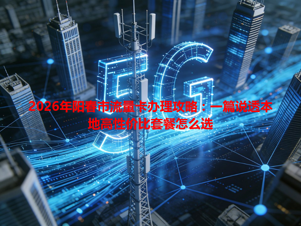 2026年阳春市流量卡办理攻略：一篇说透本地高性价比套餐怎么选