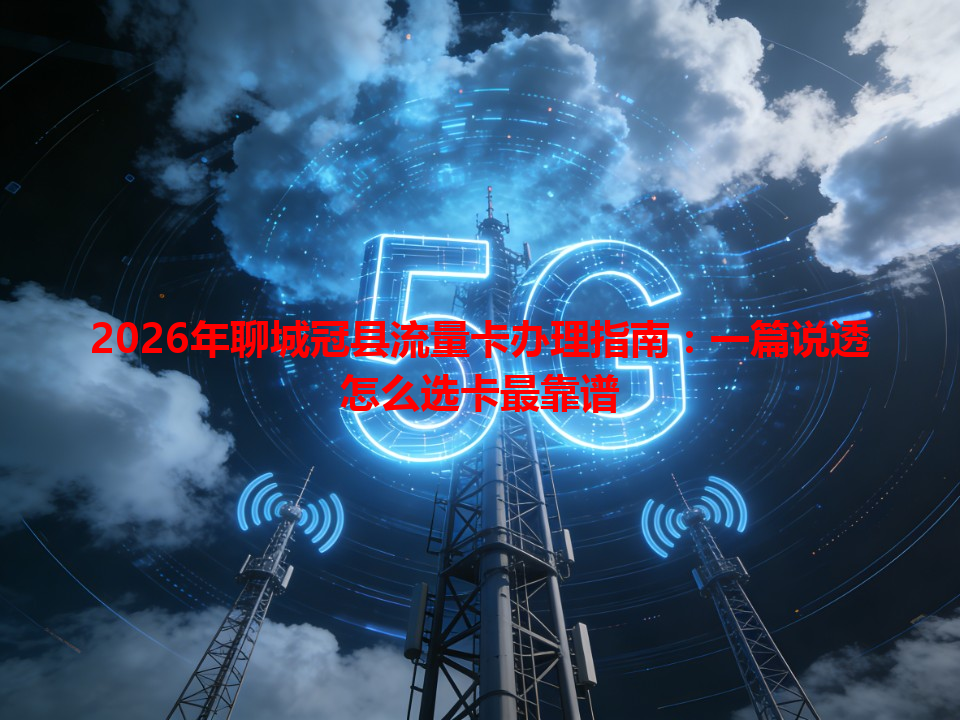 2026年聊城冠县流量卡办理指南：一篇说透怎么选卡最靠谱