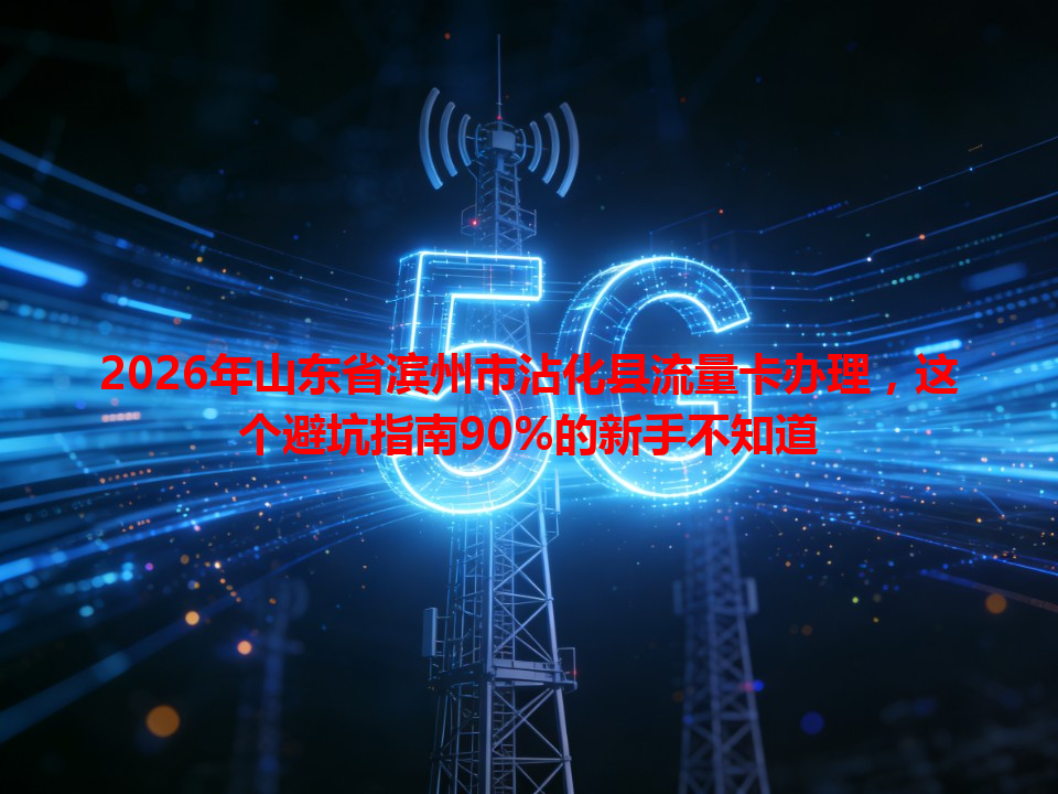 2026年山东省滨州市沾化县流量卡办理，这个避坑指南90%的新手不知道