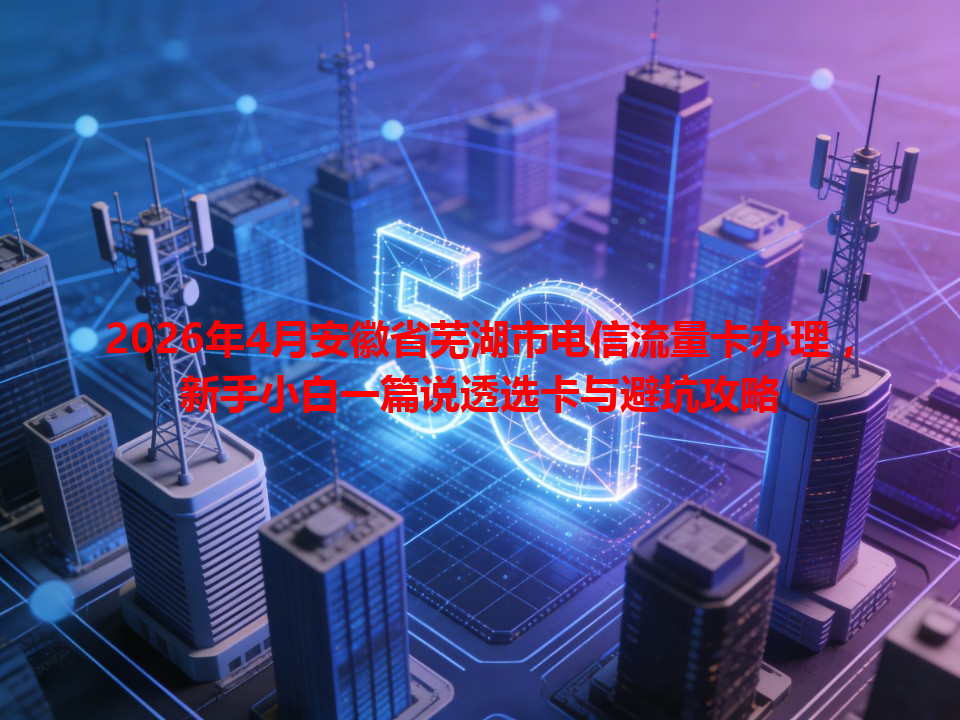 2026年4月安徽省芜湖市电信流量卡办理，新手小白一篇说透选卡与避坑攻略