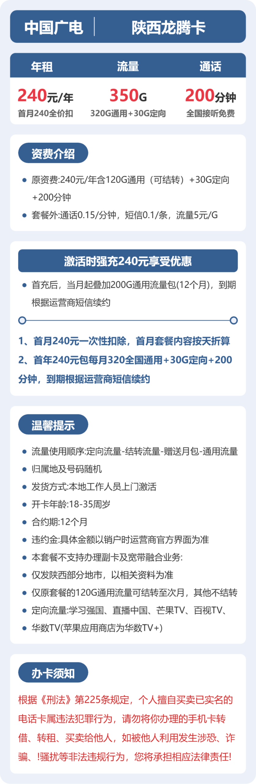 广电陕西龙腾卡详情