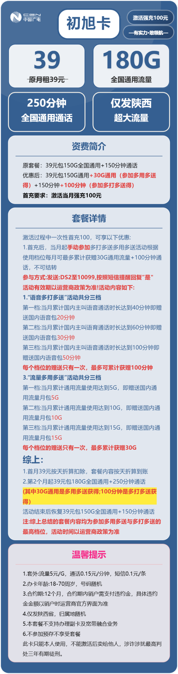 广电初旭卡详情