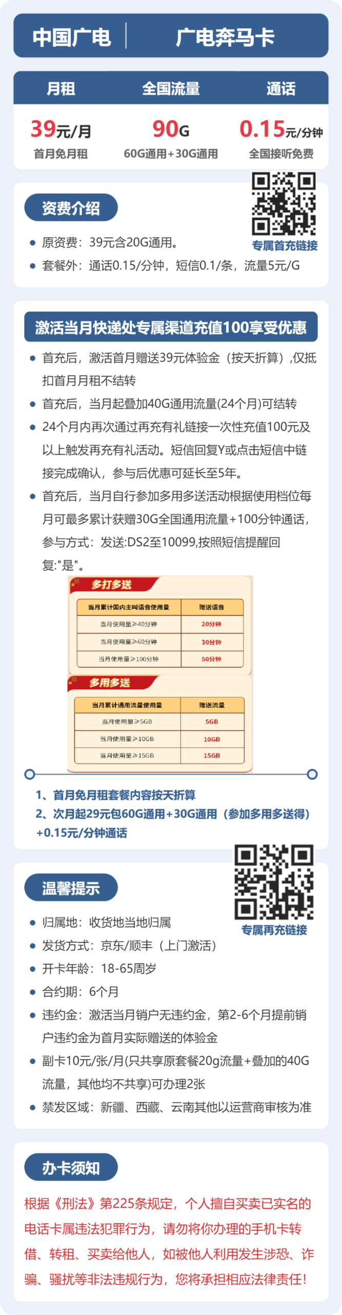 广电全国奔马卡详情