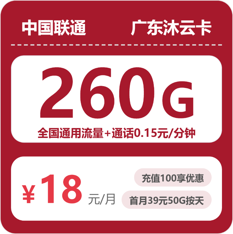 联通广东沐云卡