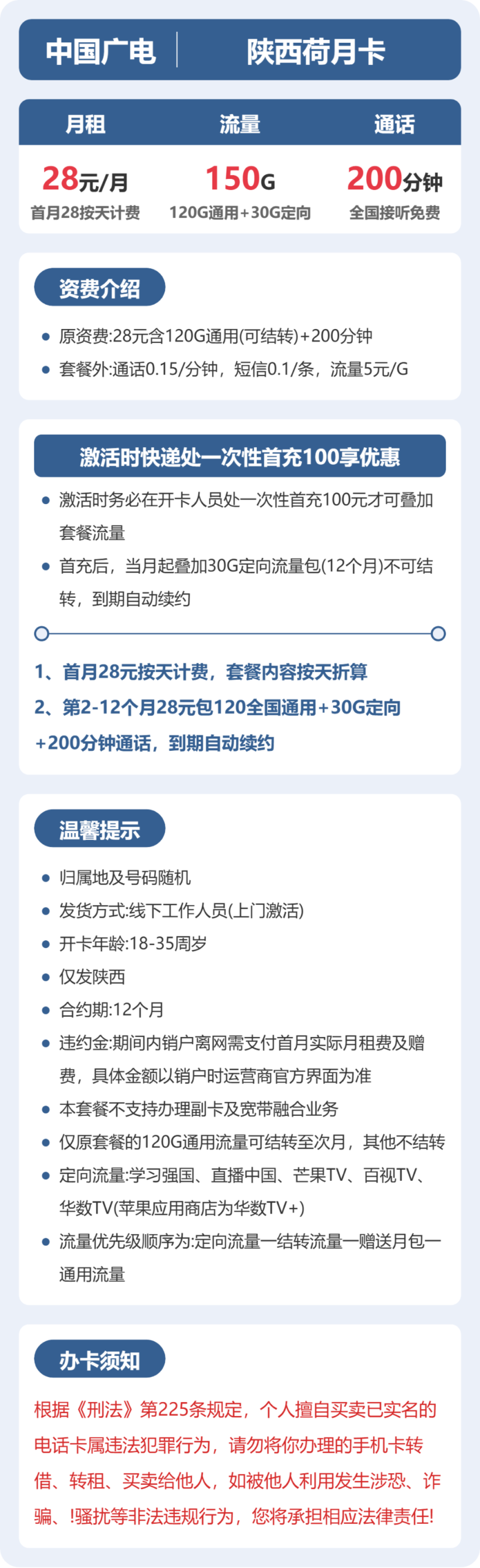 广电陕西荷月卡②详情