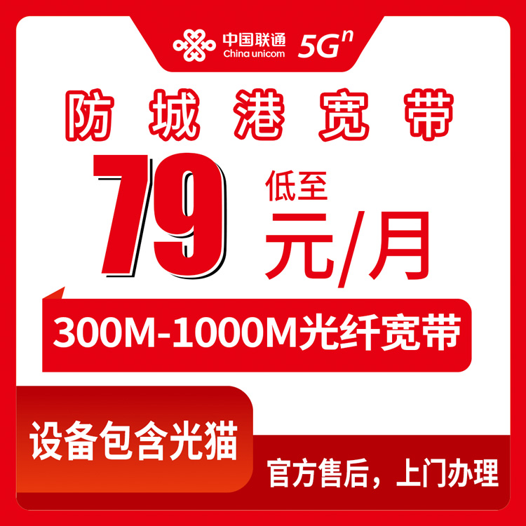 2026年8月上旬东兴市联通宽带月包套餐实测，79元300M起步，附办理渠道和避坑指南