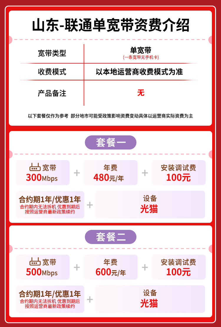宽带套餐详情图