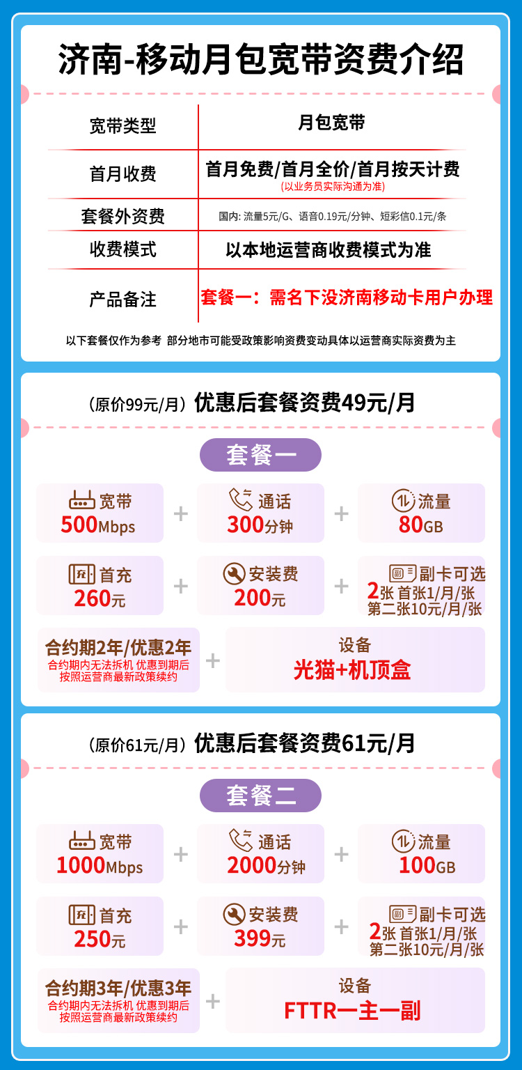 宽带套餐详情图