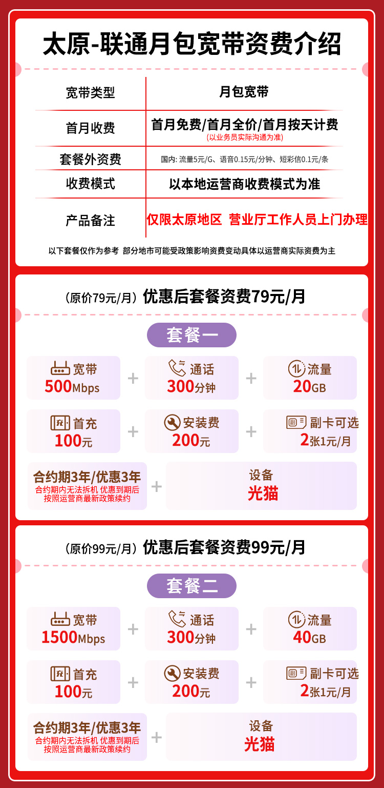 宽带套餐详情图